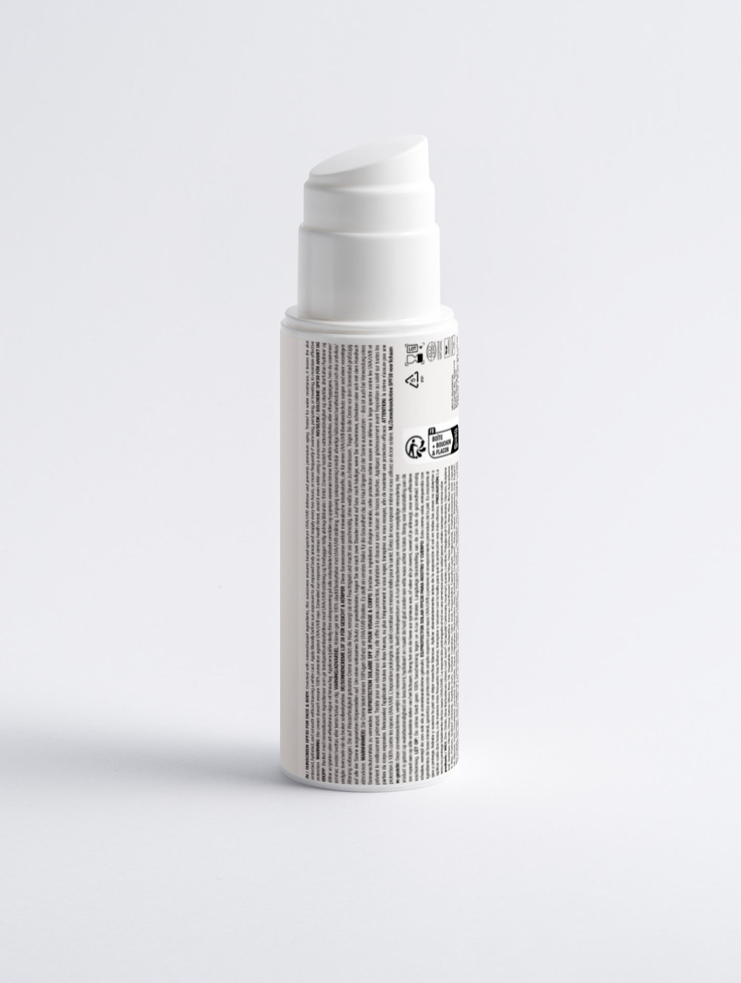 Mineral sunscreen SPF 30 for face and body, without tint