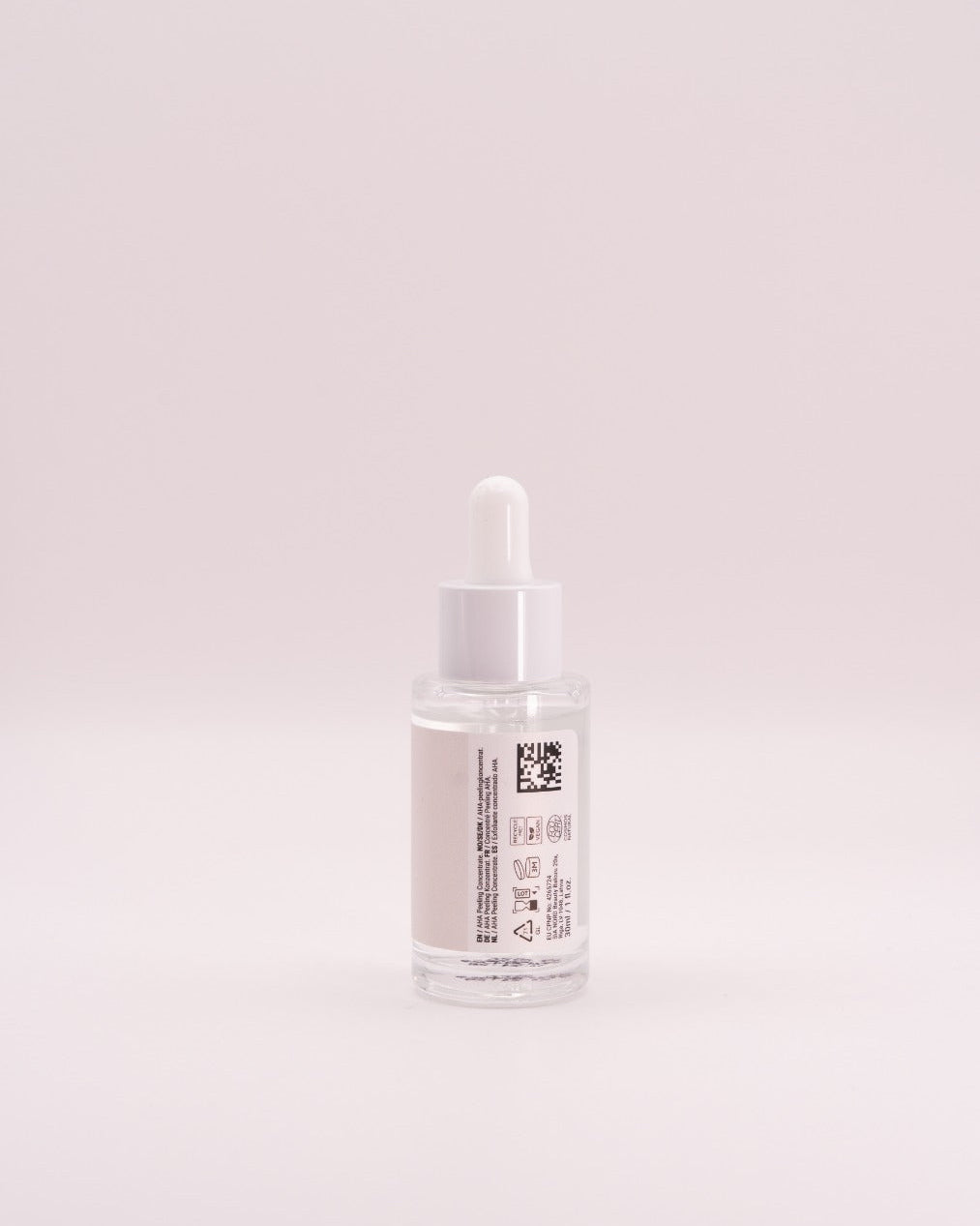 Glam Skin AHA Peeling Konzentrat in einer Pipette, flüssige Hautpflege mit exfolierenden AHA-Reserven in einer Glasflasche