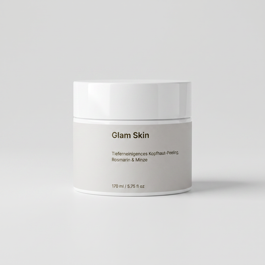 Glam Skin Tiefenreinigendes Kopfhaut Peeling mit Rosmarin und Pfefferminze