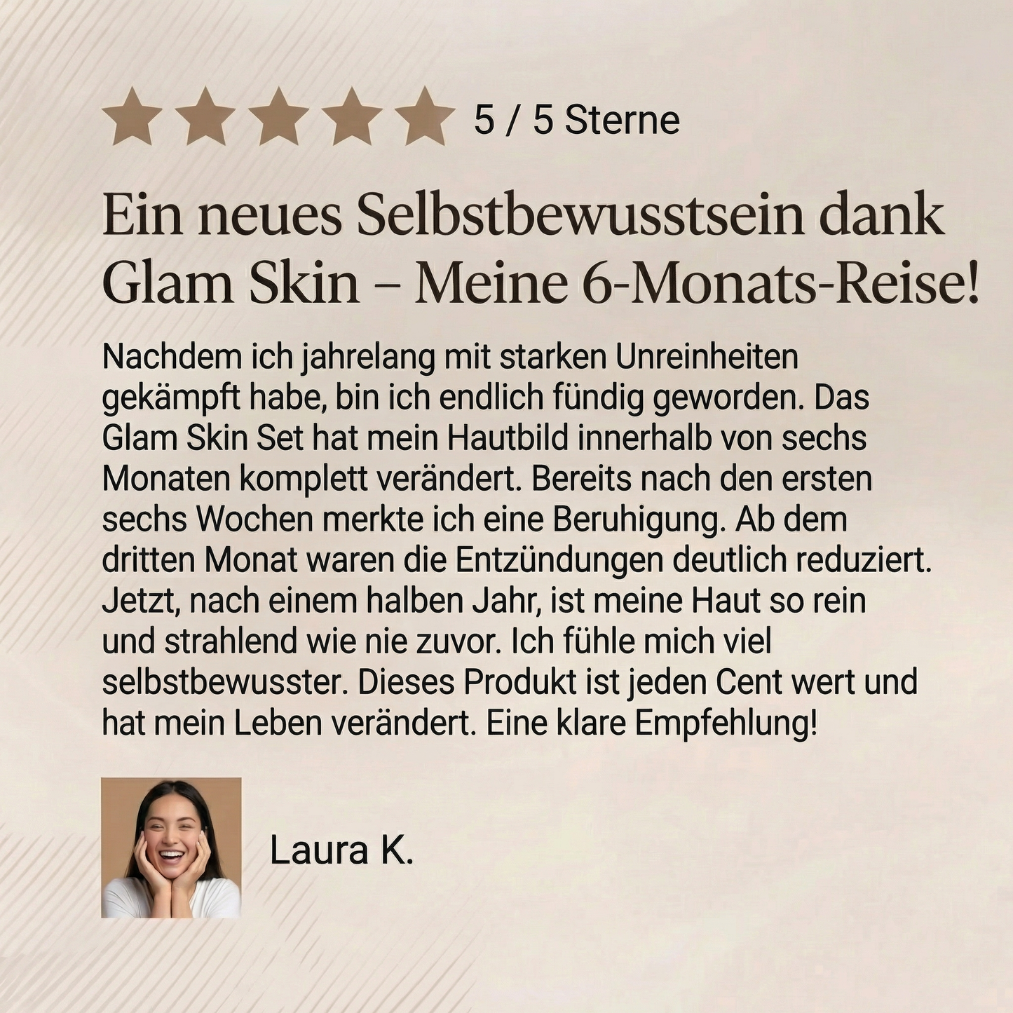 Pflegeset für unreine Haut von Glam Skin mit Reinigung, Toner und Feuchtigkeitscreme für klare Haut.