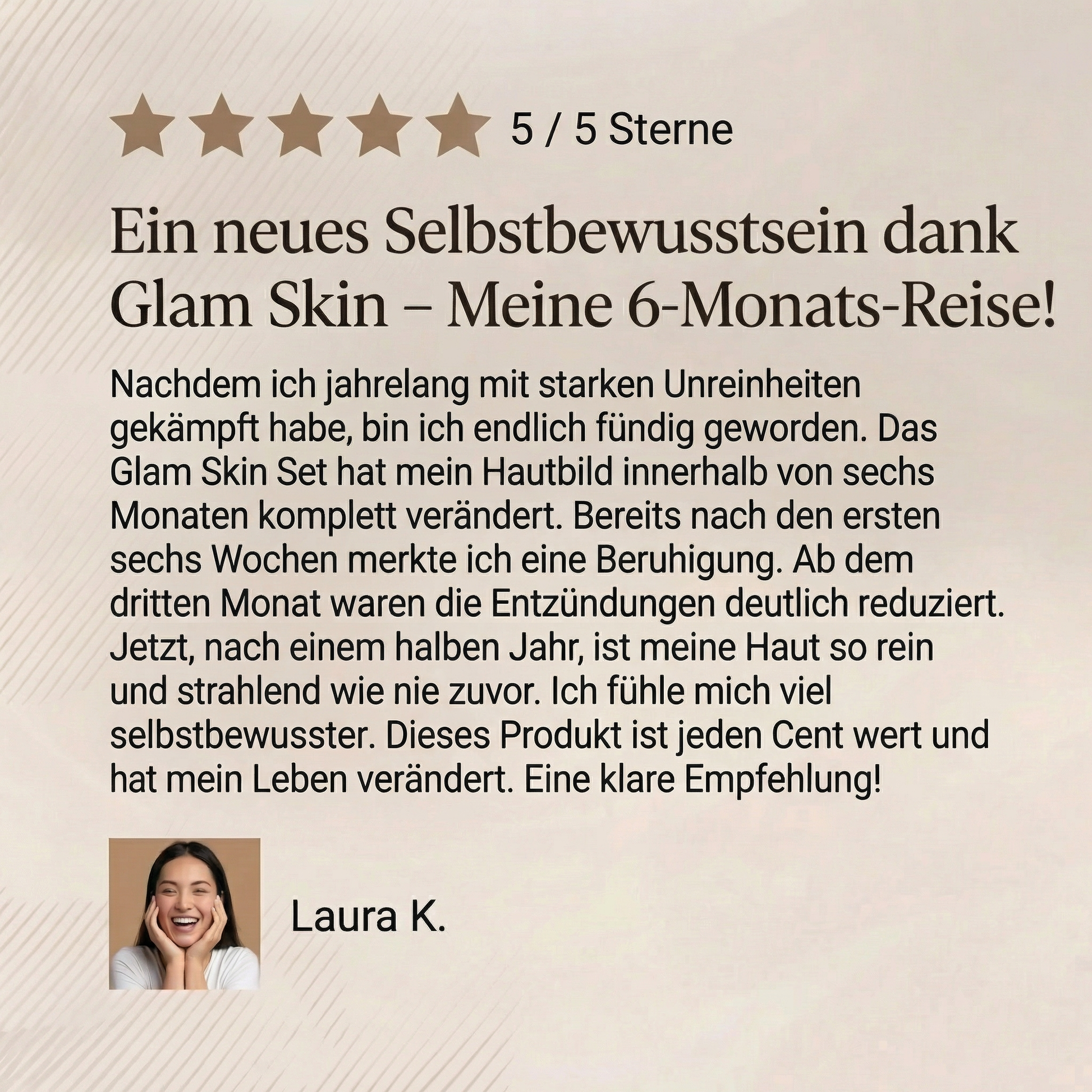 Pflegeset für unreine Haut von Glam Skin mit Reinigung, Toner und Feuchtigkeitscreme für klare Haut.