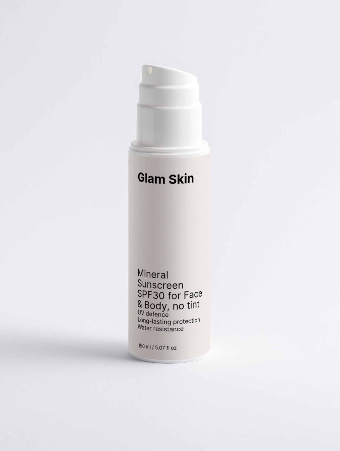 Mineral sunscreen SPF 30 for face and body, without tint