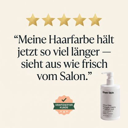 5-Sterne verifizierte Kundenbewertung Farbpflege Shampoo: Haarfarbe hält jetzt so viel länger — sieht aus wie frisch vom Salon