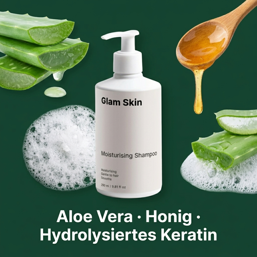 Feuchtigkeitsspendendes Shampoo - Aloe Vera Honig Wirkstoffe