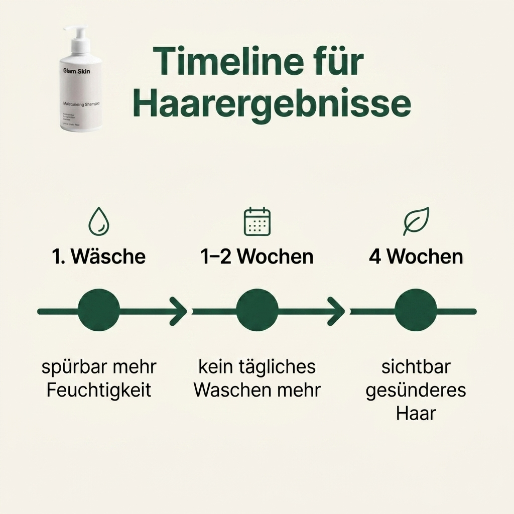 Feuchtigkeitsspendendes Shampoo - Ergebnis Timeline 1 Waesche