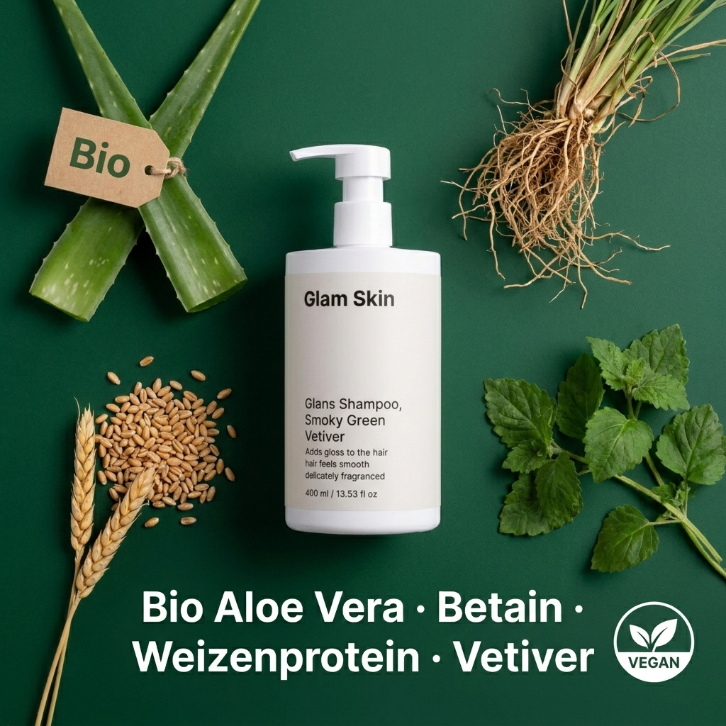 Glanz Shampoo Vetiver - Bio Aloe Betain Weizenprotein
