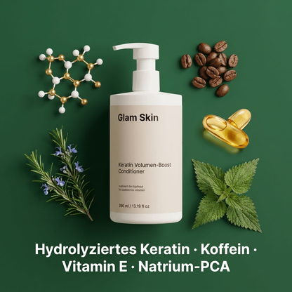 Keratin Volumen Boost Conditioner - Keratin Koffein Vitamin E Wirkstoffe