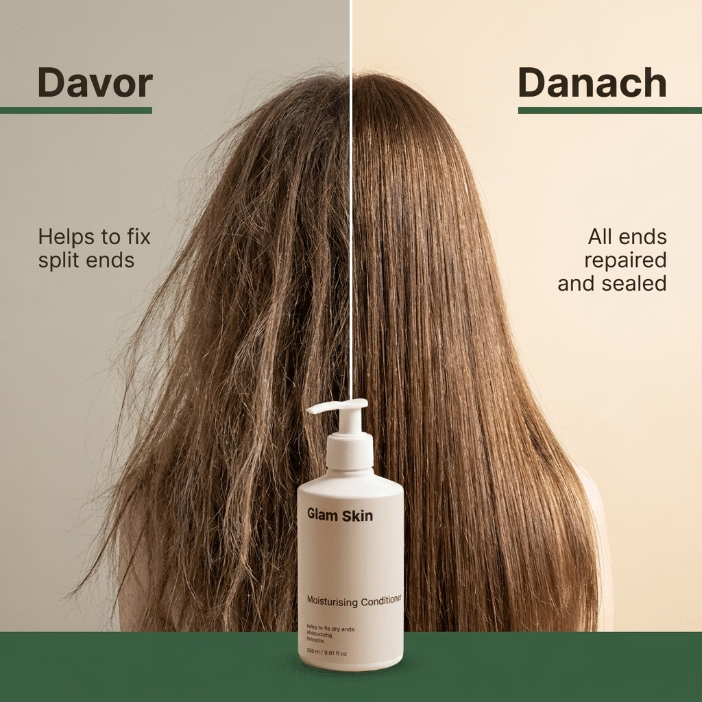 Feuchtigkeits Conditioner - Davor Danach Reparatur