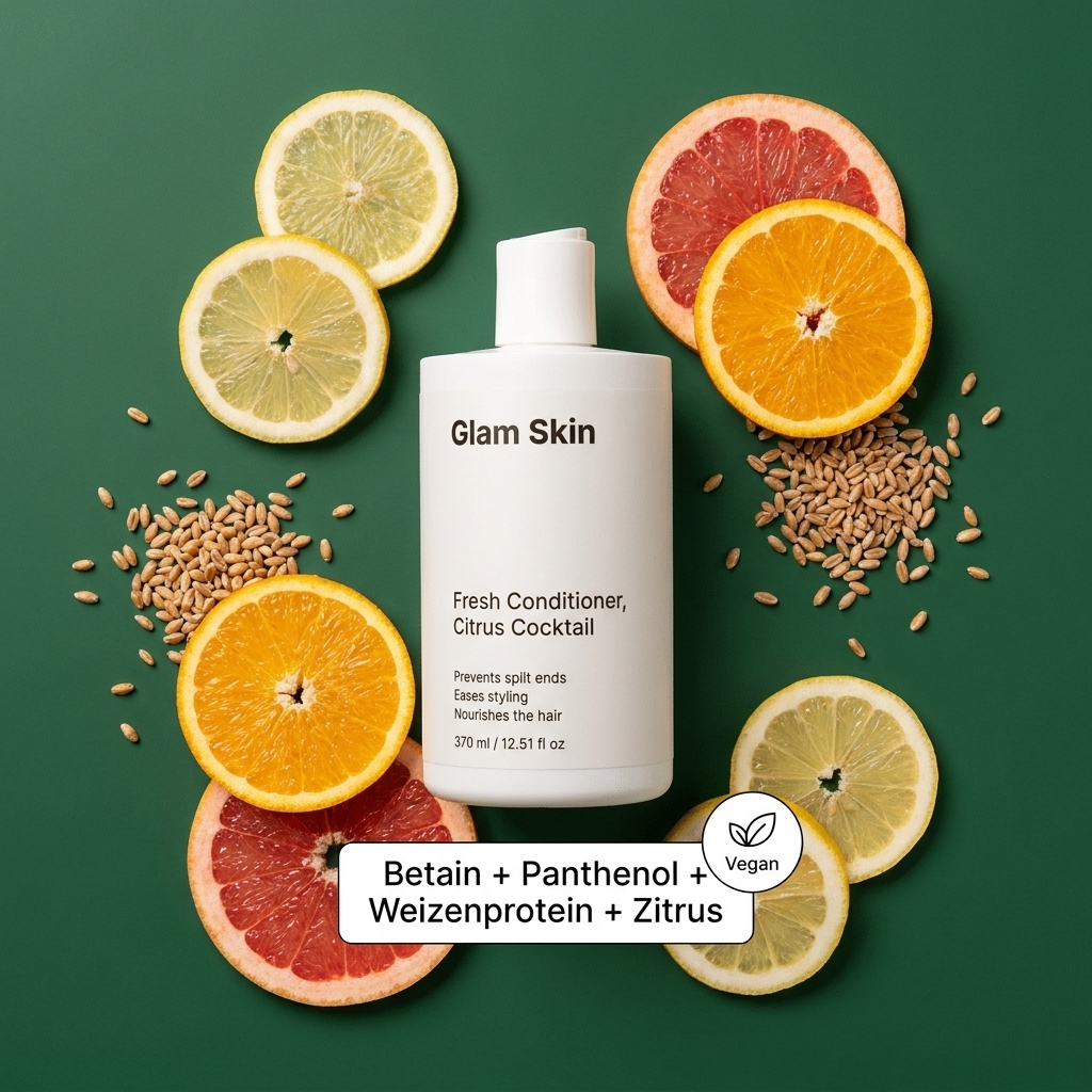 Zitruscocktail Conditioner - Betain Panthenol Weizenprotein Wirkstoffe