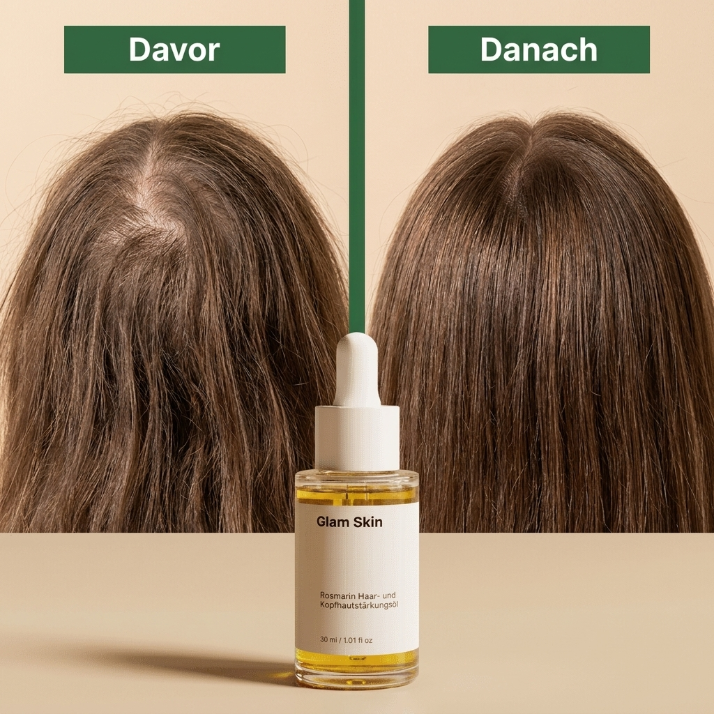 Rosmarin Haaroel - Davor Danach Dichteres Haar