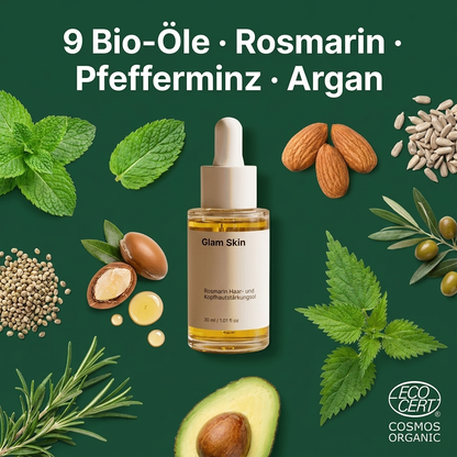 Rosmarin Haaroel - 9 Bio Oele Wirkstoffe