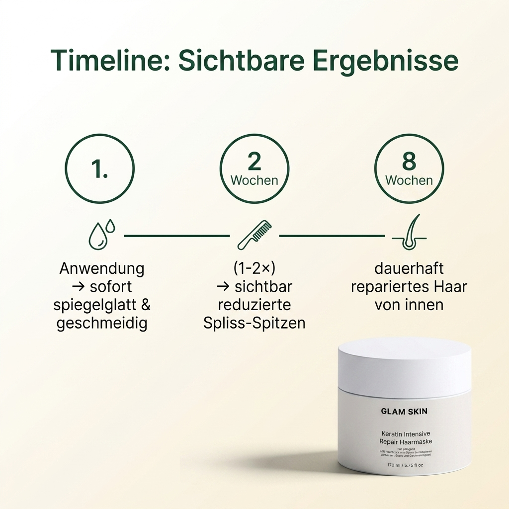 Keratin Rescue Maske - Ergebnis Timeline
